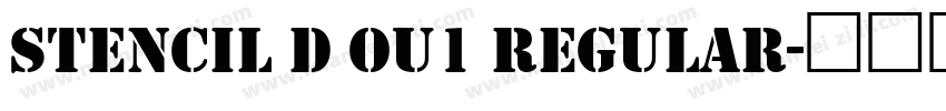 Stencil D Ou1 Regular字体转换